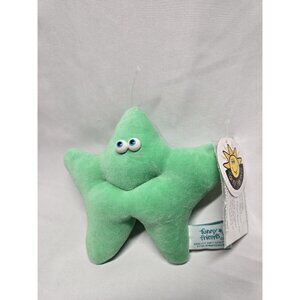 Funny Friends 6" green Peek-A-Boo Stars soft sculpture Jennifer Mazur starfish